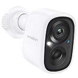 TMEZON Wireless Security Camera Outdoor WiFi Battery Rechargeable Powered 1080P Camera for Home Surveillance Night Vision with AI Motion Detection, 2 Way Audio, Waterproof, SD/Cloud