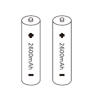 2 Batteries (Optional) - Video Doorbell T7