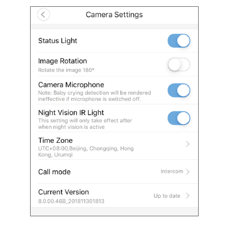 Camera Settings