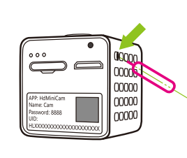 Reset camera : Retore to default