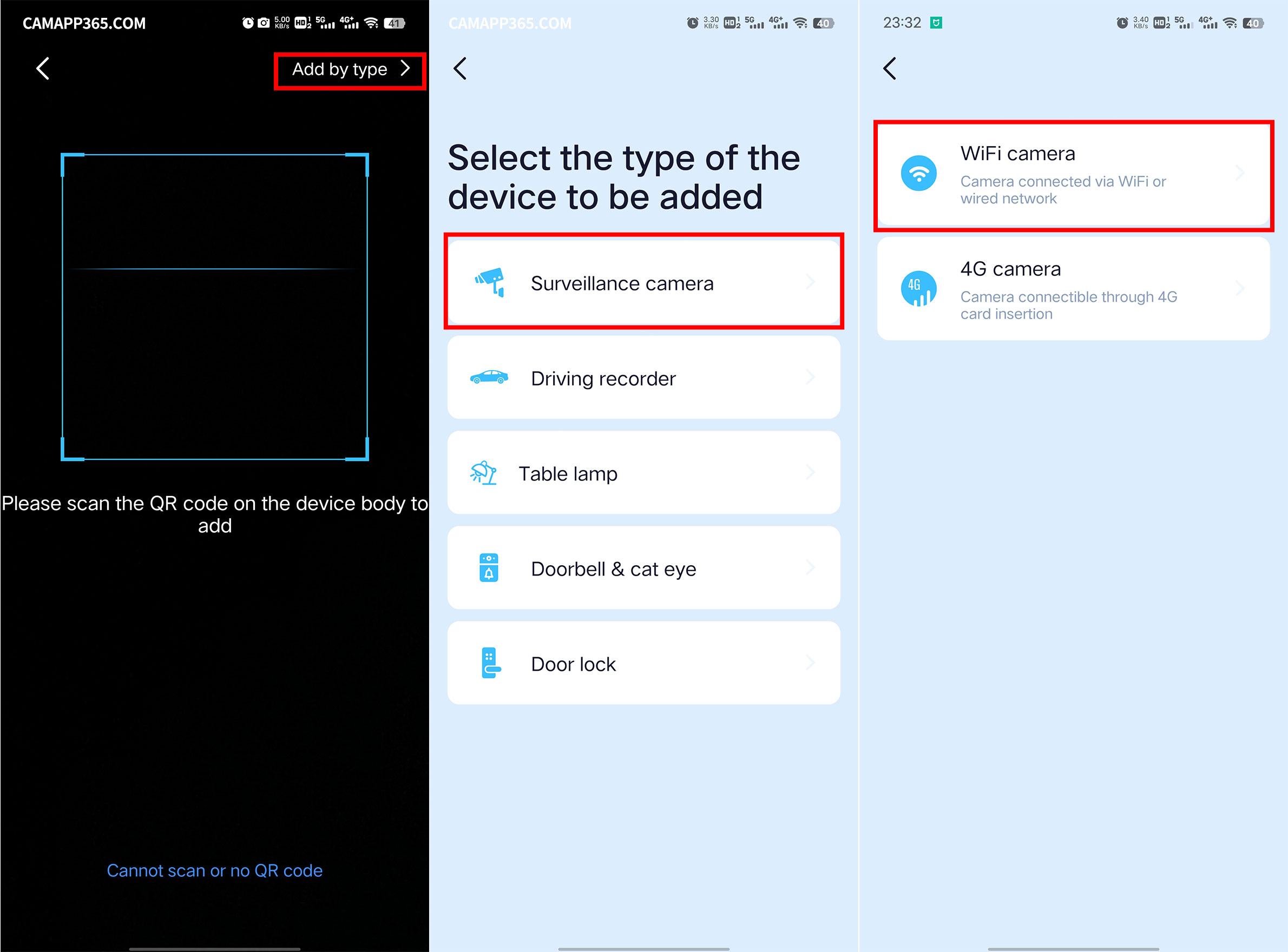 Select Connection Mode