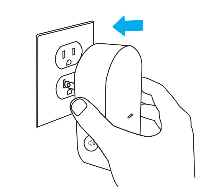 Set up your chime with the video doorbell.