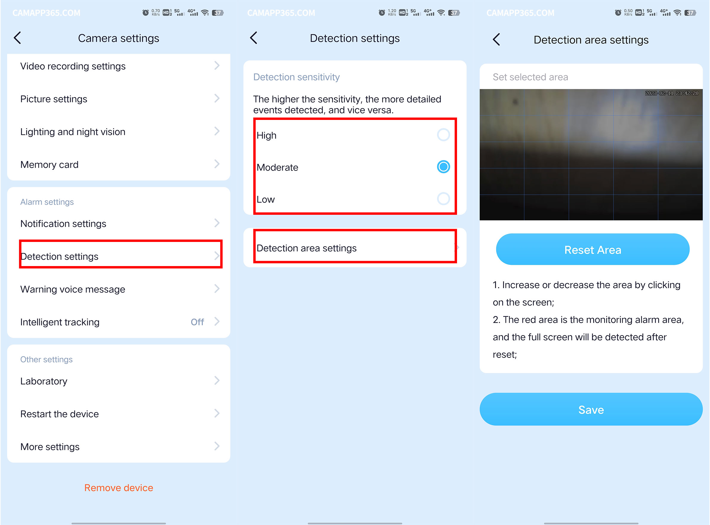 Setup Detection