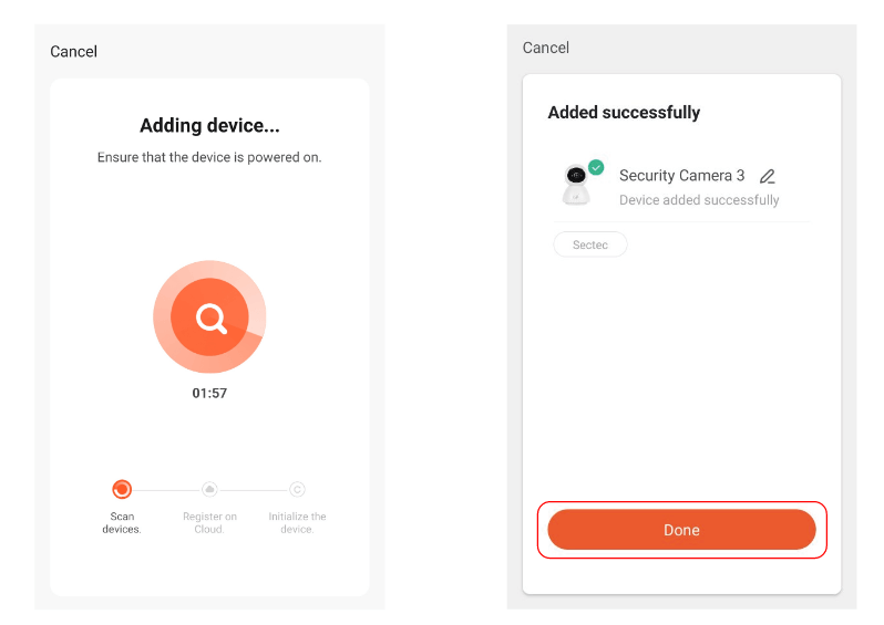 CONNECTING THE CAMERA TO YOUR MOBILE DEVICE