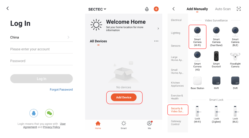 CONNECTING THE CAMERA TO YOUR MOBILE DEVICE
