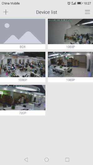 Camera List Previews