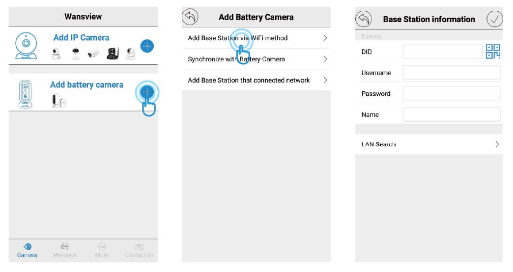 Add Base Station that connected network
