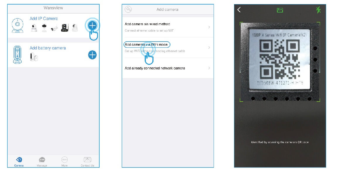 Add Camera and Connect WiFi