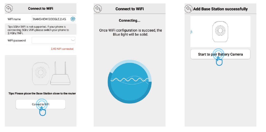 Connect Base Station to Network