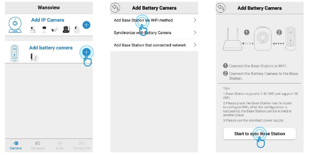 Connect Base Station to Network
