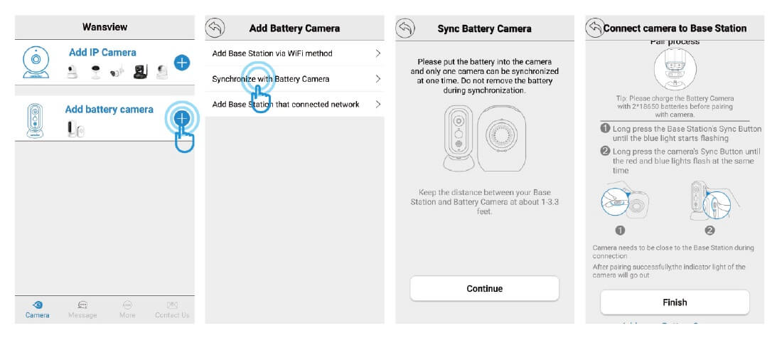 Synchronize with Battery Camera
