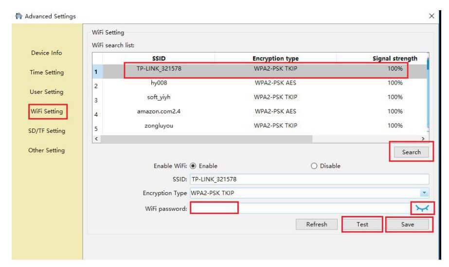 WiFi Setting