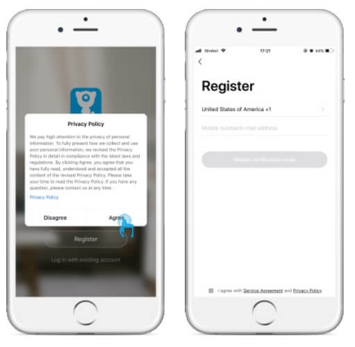 Accounts Registration