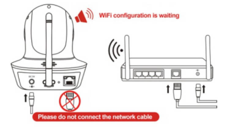 Connect cameras to the network