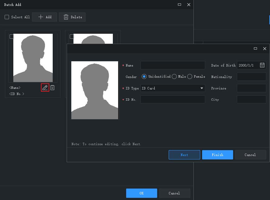 Add Face Data