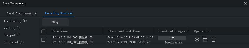 Manage Download Tasks