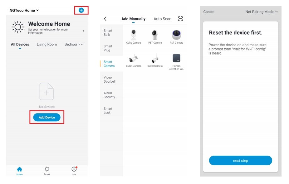 Add the Camera to the NGTeco HOME App - NGTeco Camera