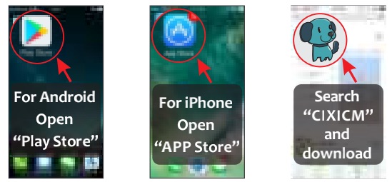 How do I download the CIXICM APP ?