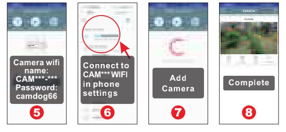 How to connect mobile phone to the camera without internet?