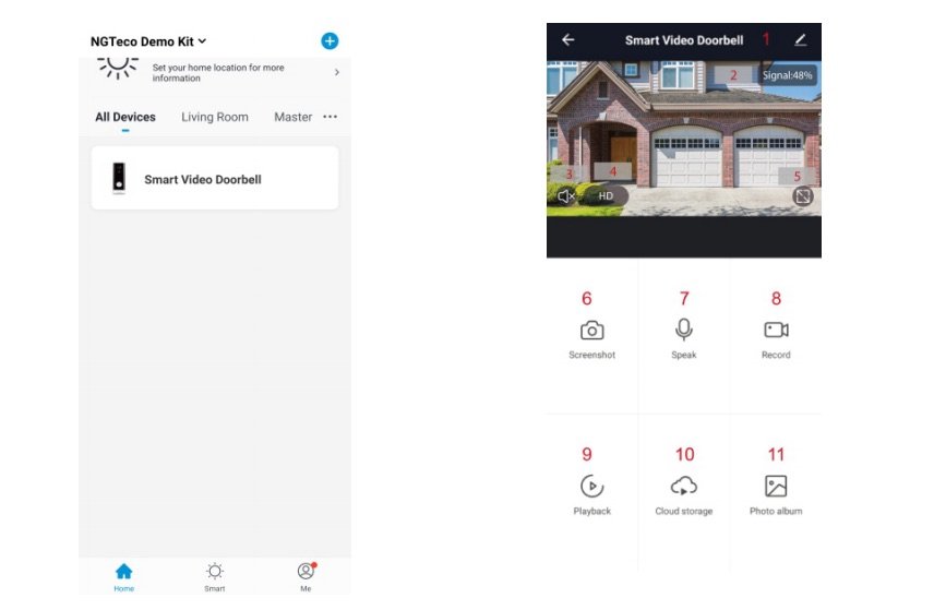 Live view - NGTeco Doorbell