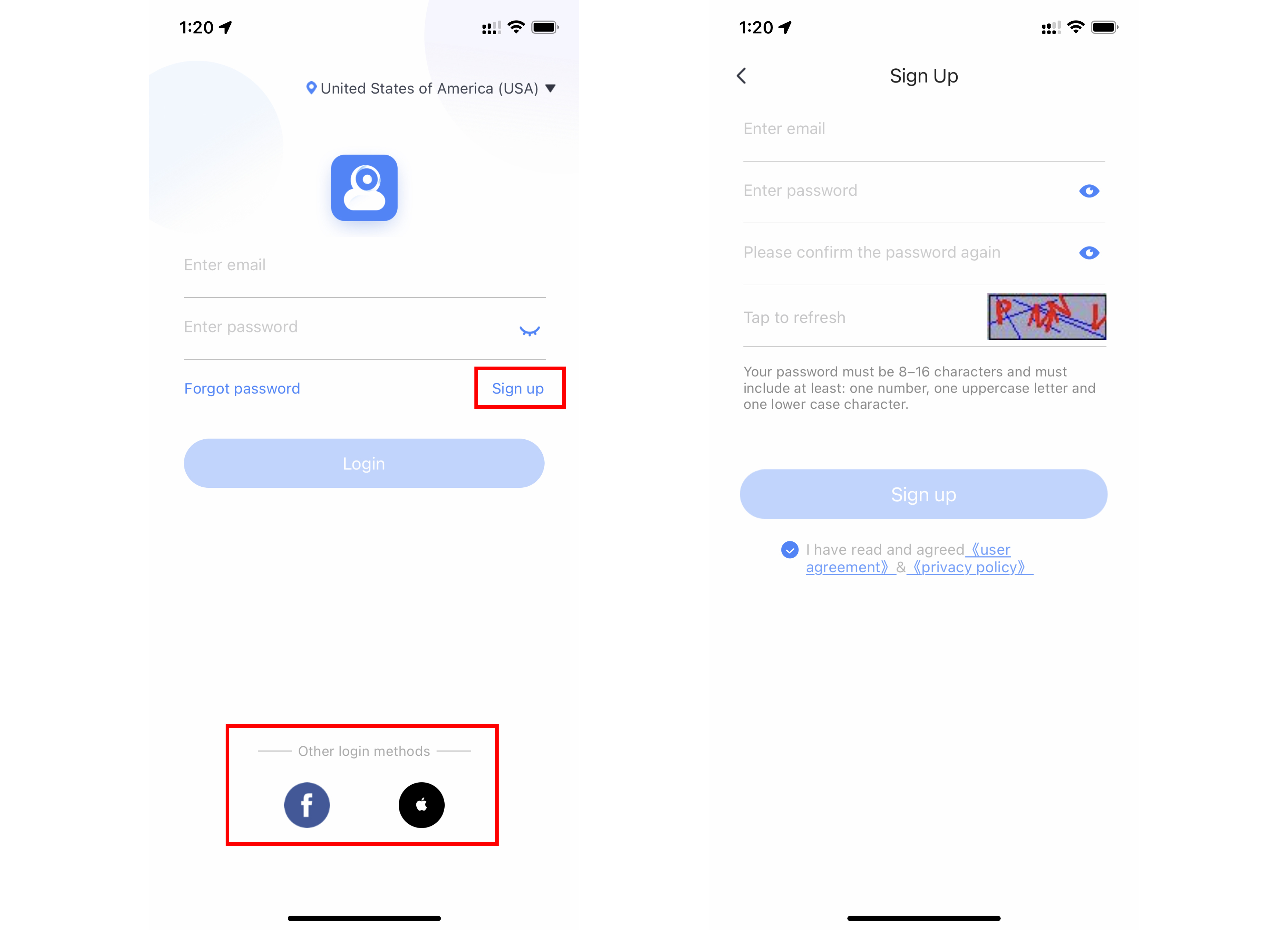 Register your account and login - YI IOT