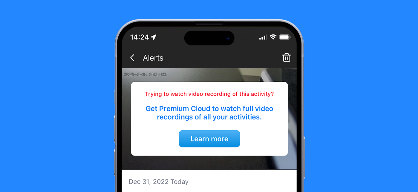 How to view the Alerts video of YI IoT camera?