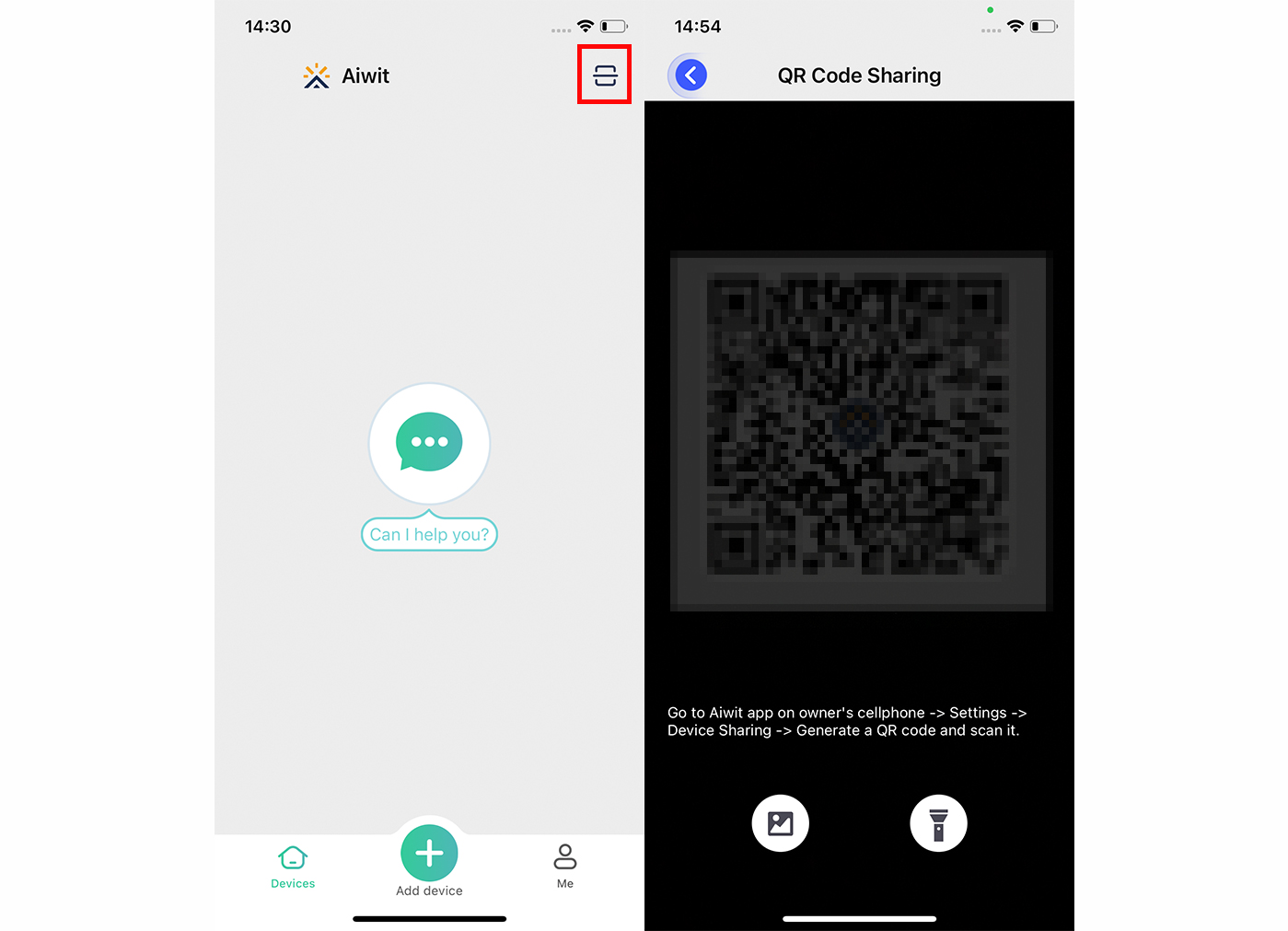 QR Code Sharing