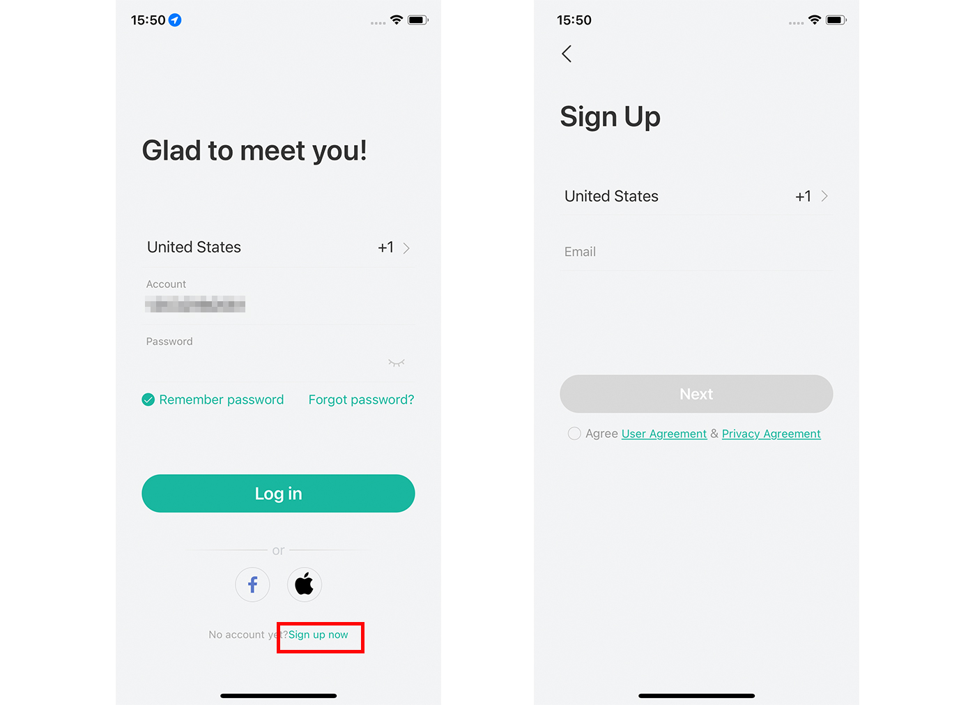 Register your account and login