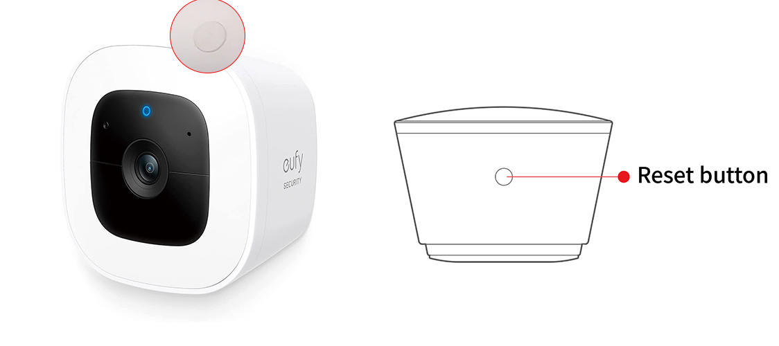 SoloCam L20:L40 Reset button location