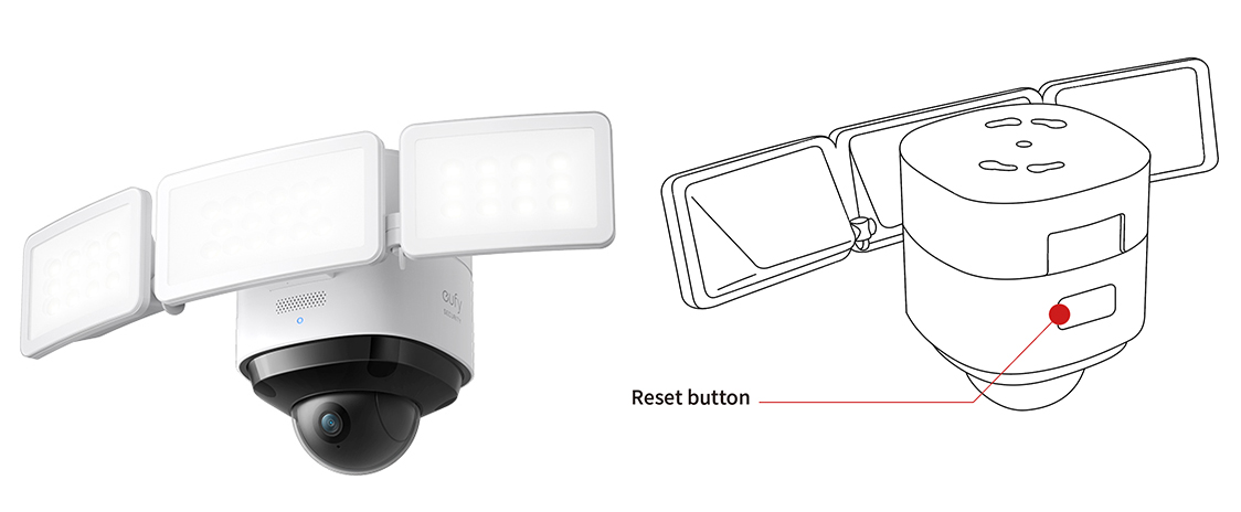 eufyCam 2C Pro Reset button location