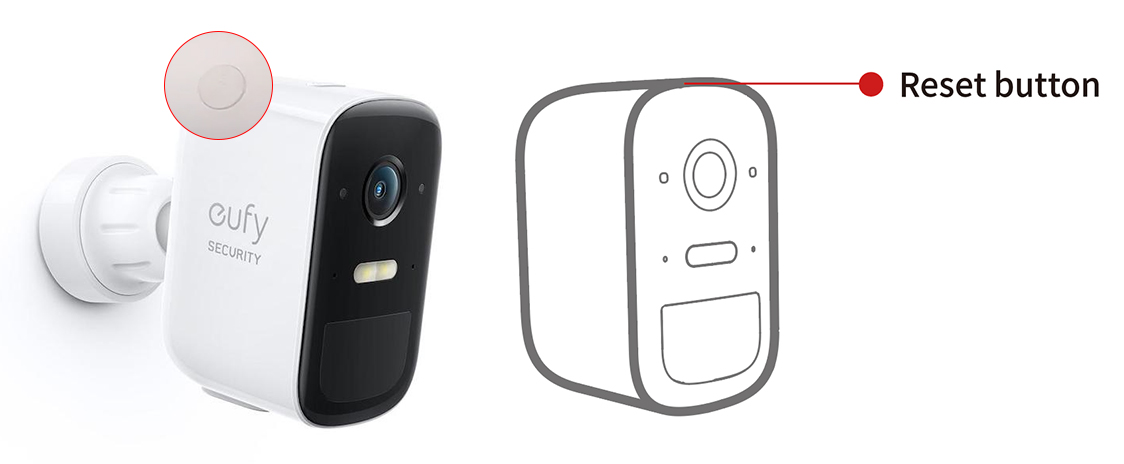eufyCam 2C Pro Reset button location