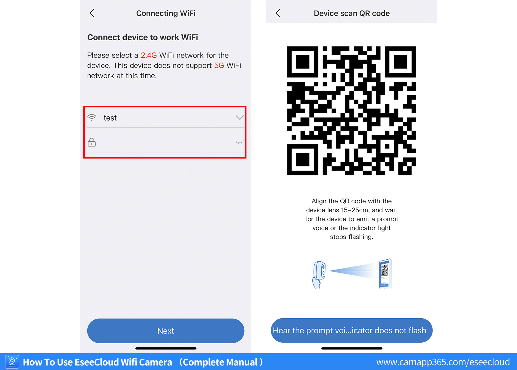 Connect EseeCloud Battery Camera