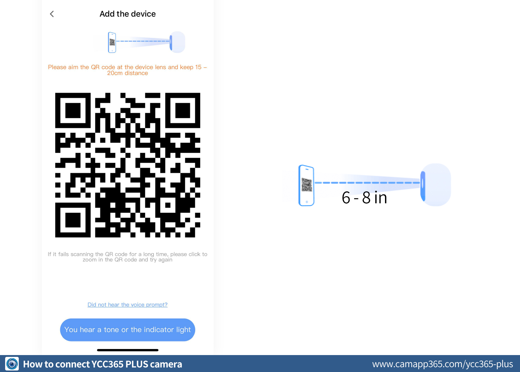 Scan code to add - How to connect YCC365 PLUS camera