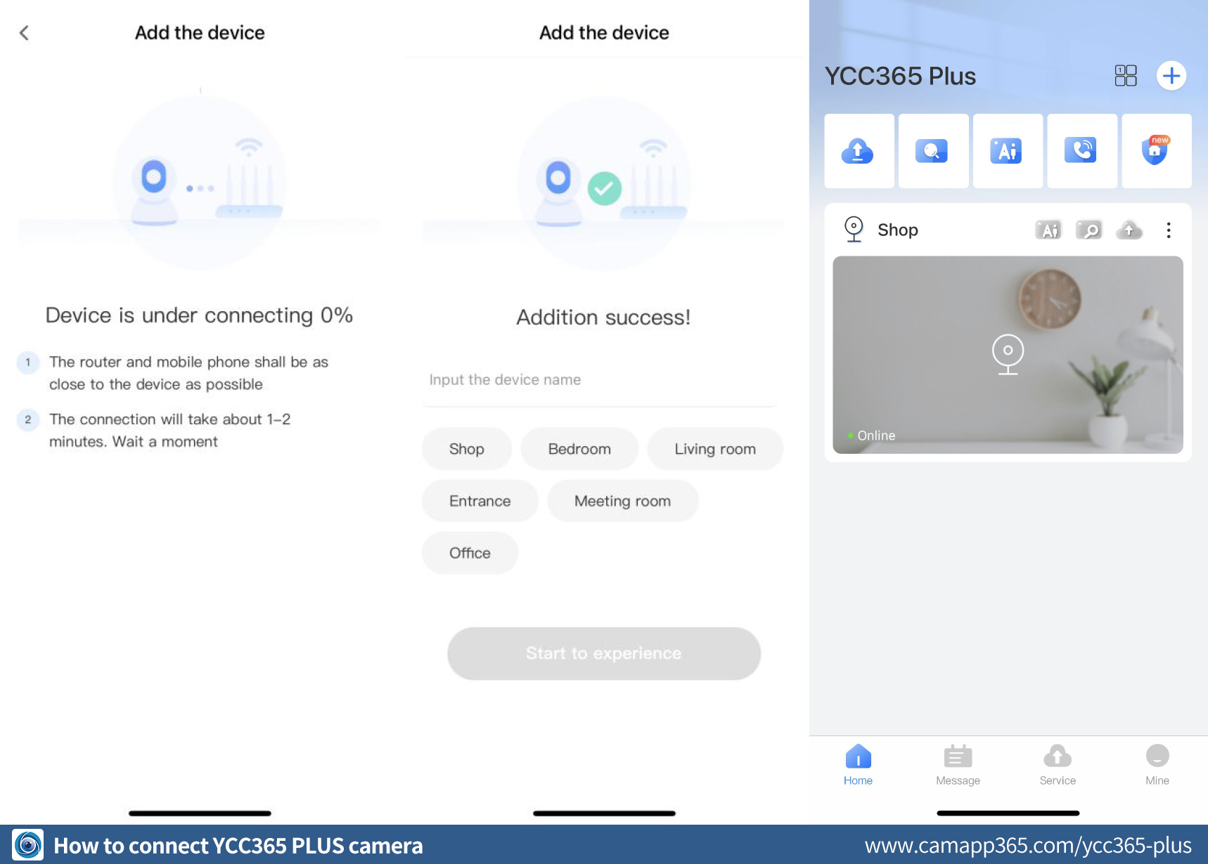 Scan code to add - How to connect YCC365 PLUS camera
