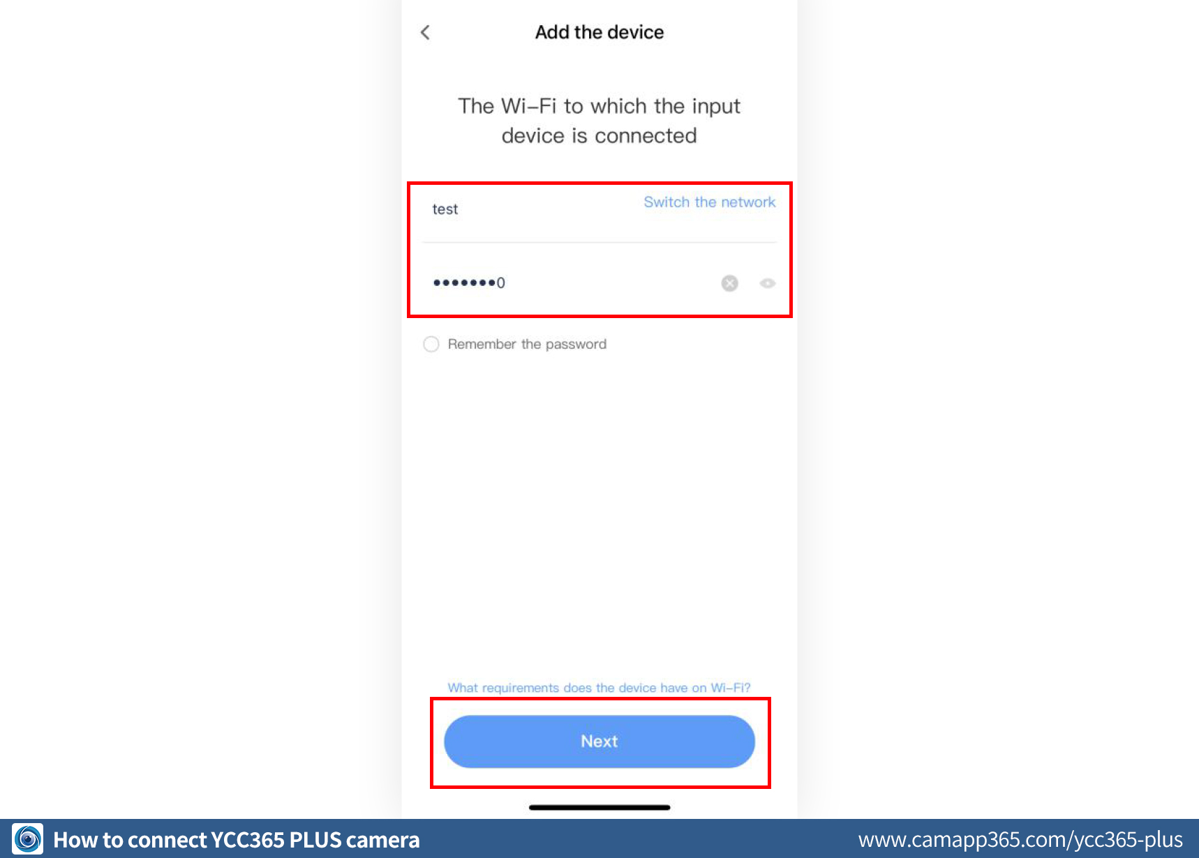 Scan code to add - How to connect YCC365 PLUS camera