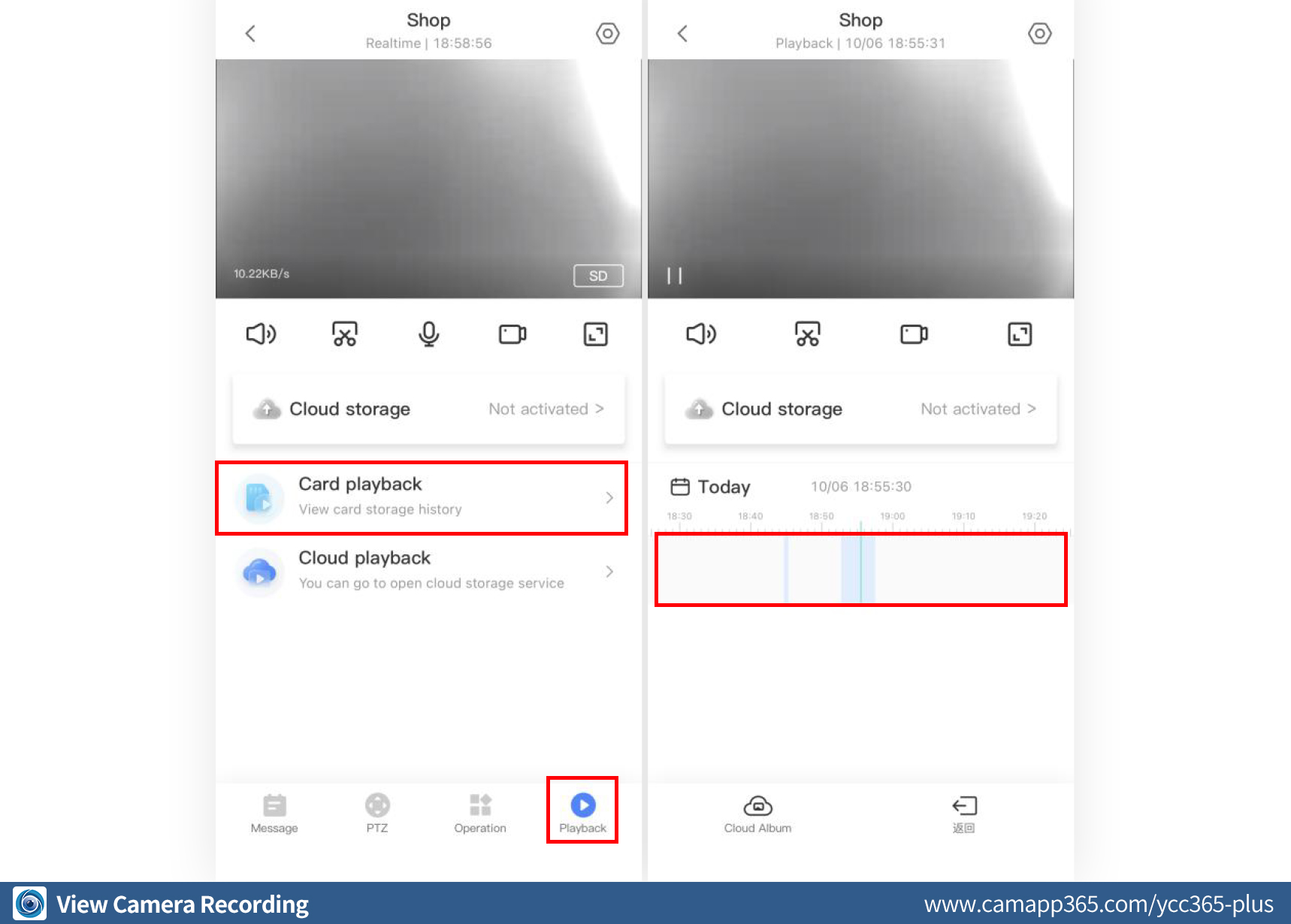 View Camera Recording - ycc365 Manual