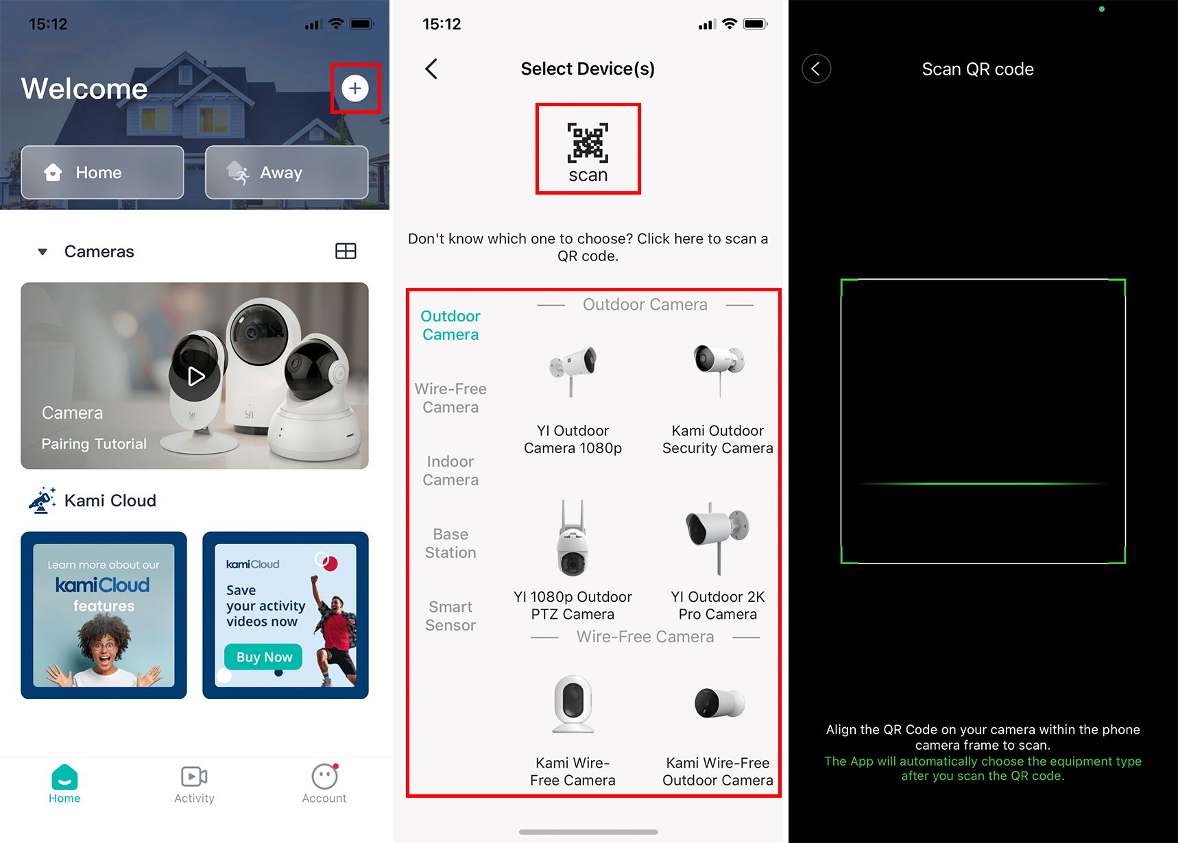 How To Connect YI Home and Kami camera?