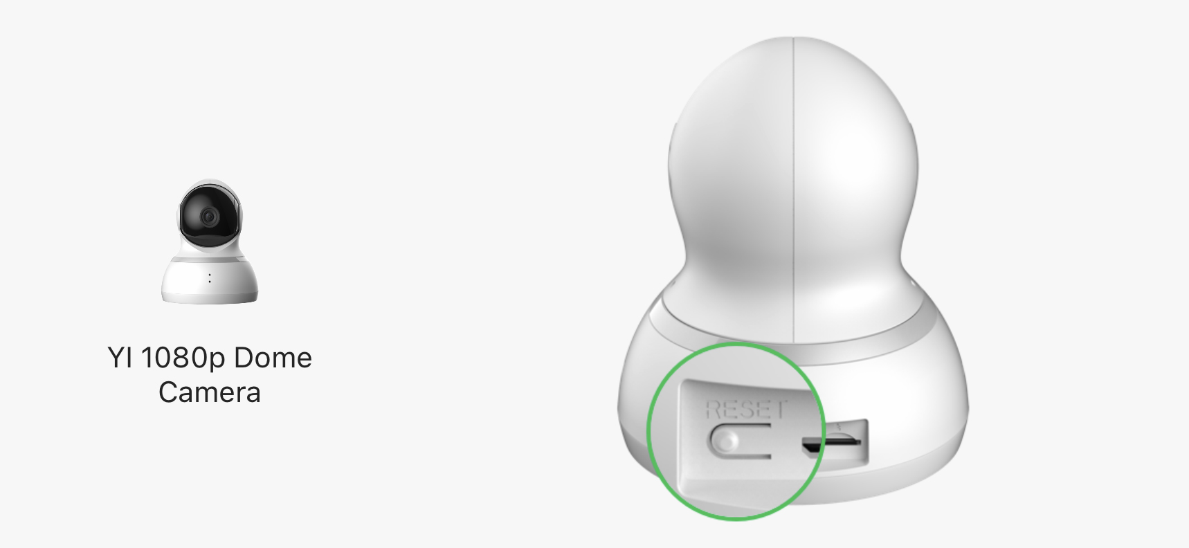 Reset YI 1080p Dome Camera