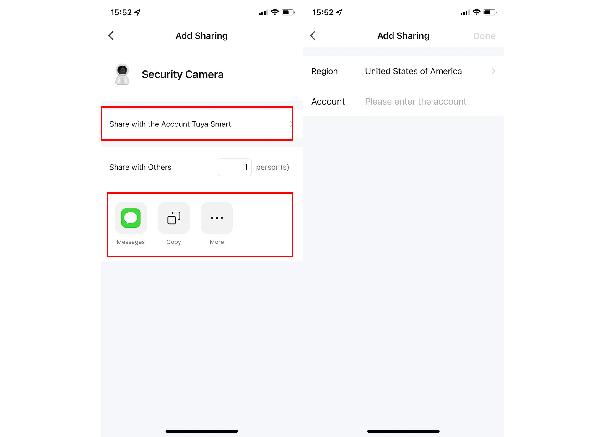Share Camera - set up Smart Life or Tuya camera
