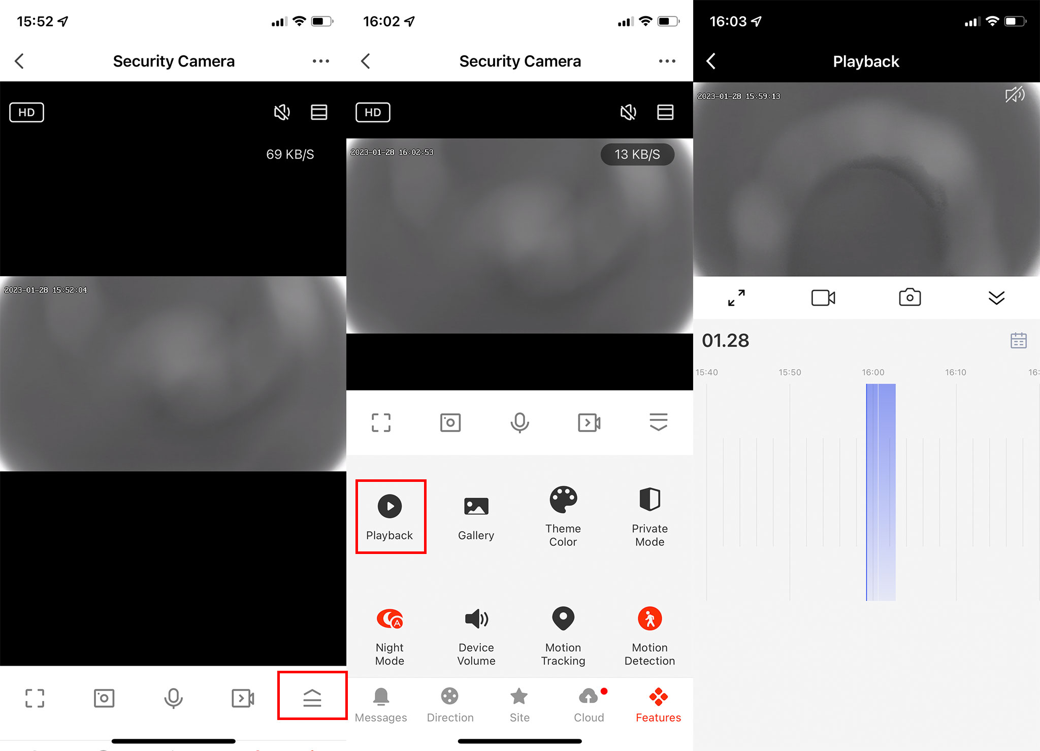 View recording video - set up Smart Life or Tuya camera