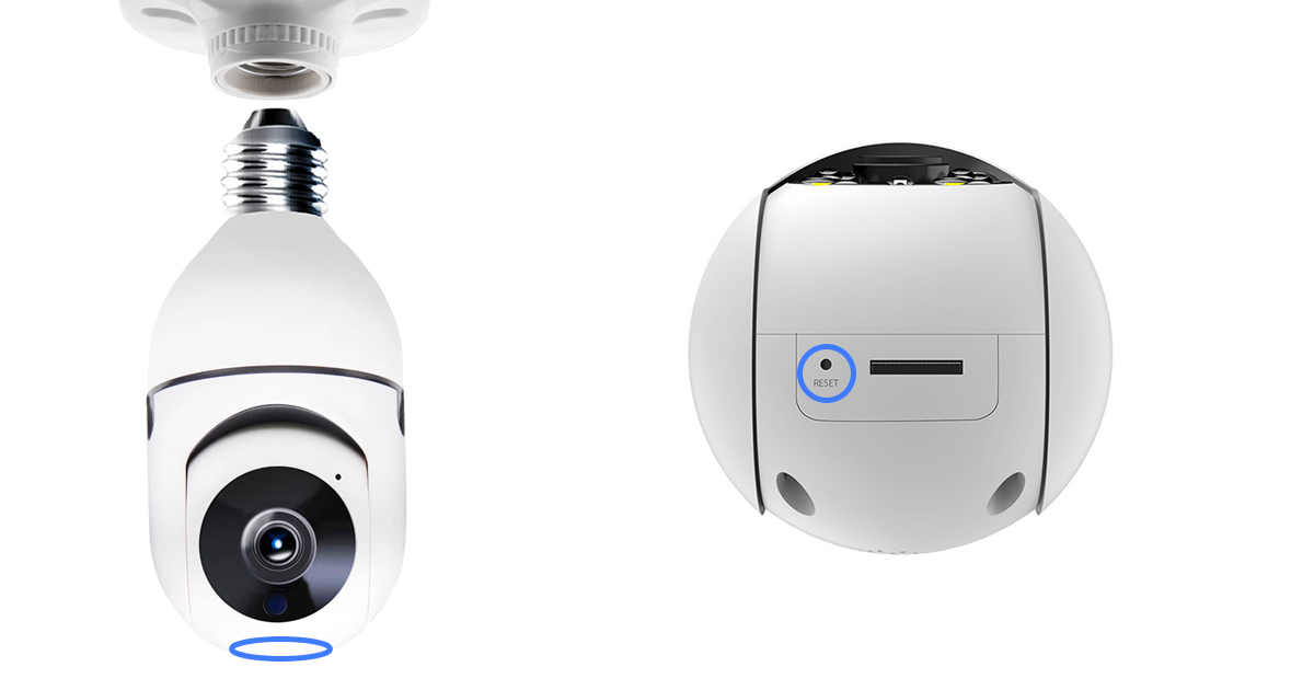 YCC365 Plus bulb camera Reset Button