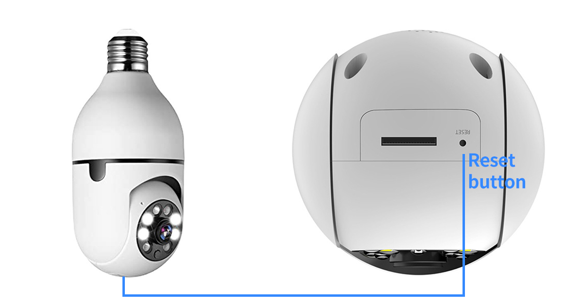 yi iot Bulb Camera reset button