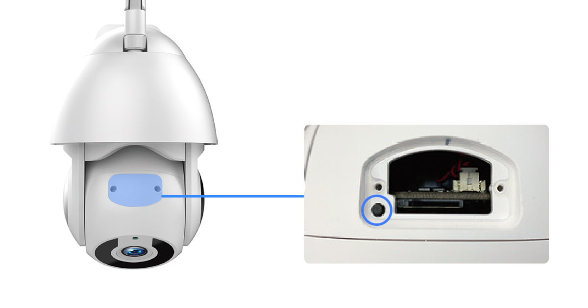 yi iot Outdoor Camera reset button