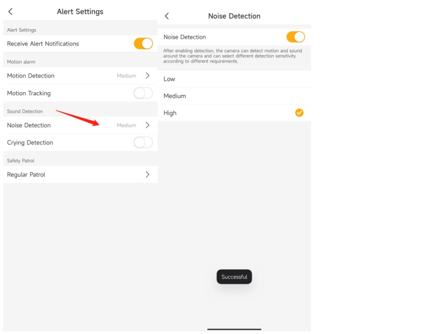 Noise Detection and Sensitivity