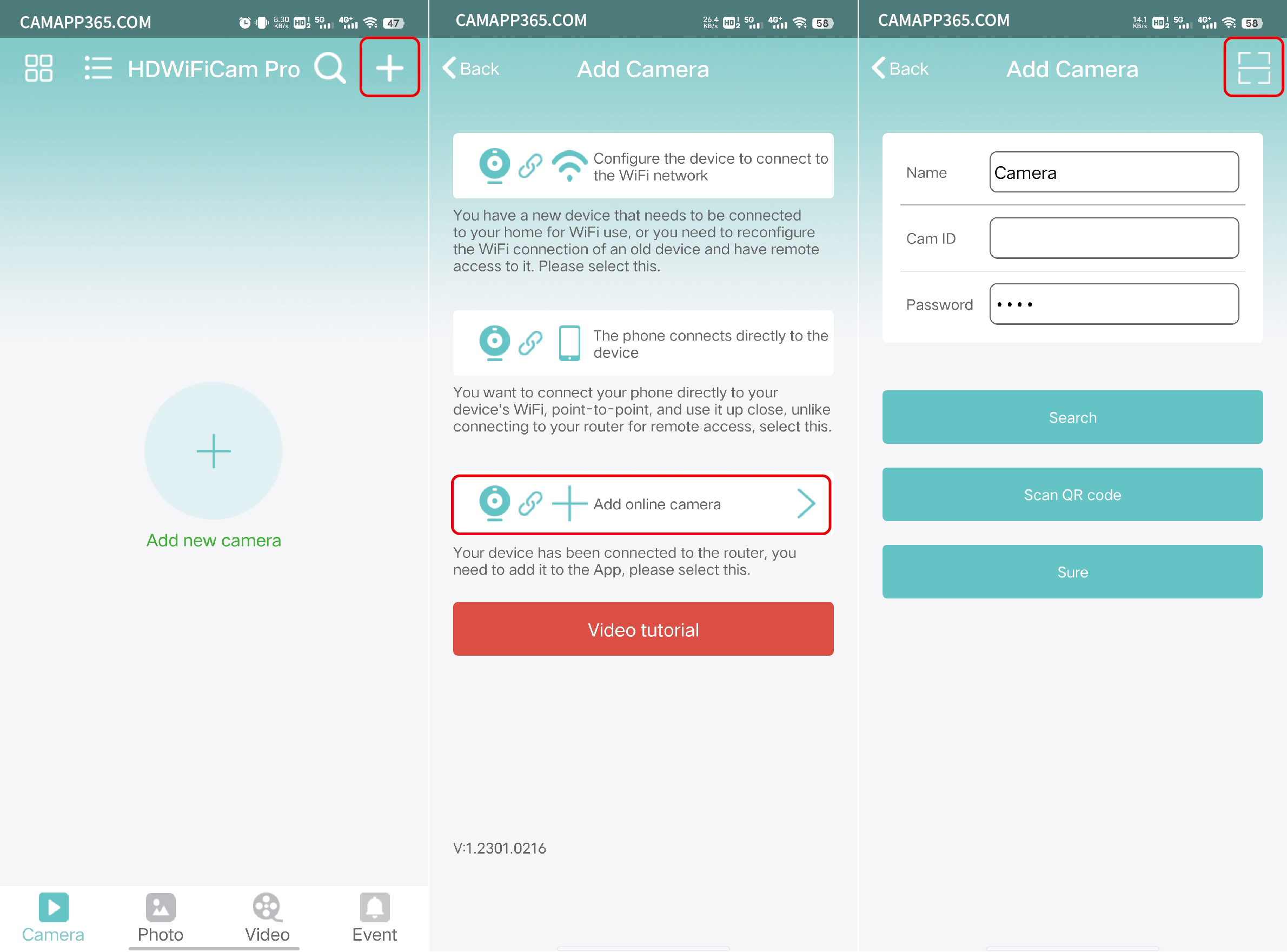 Share Camera - Remote mode
