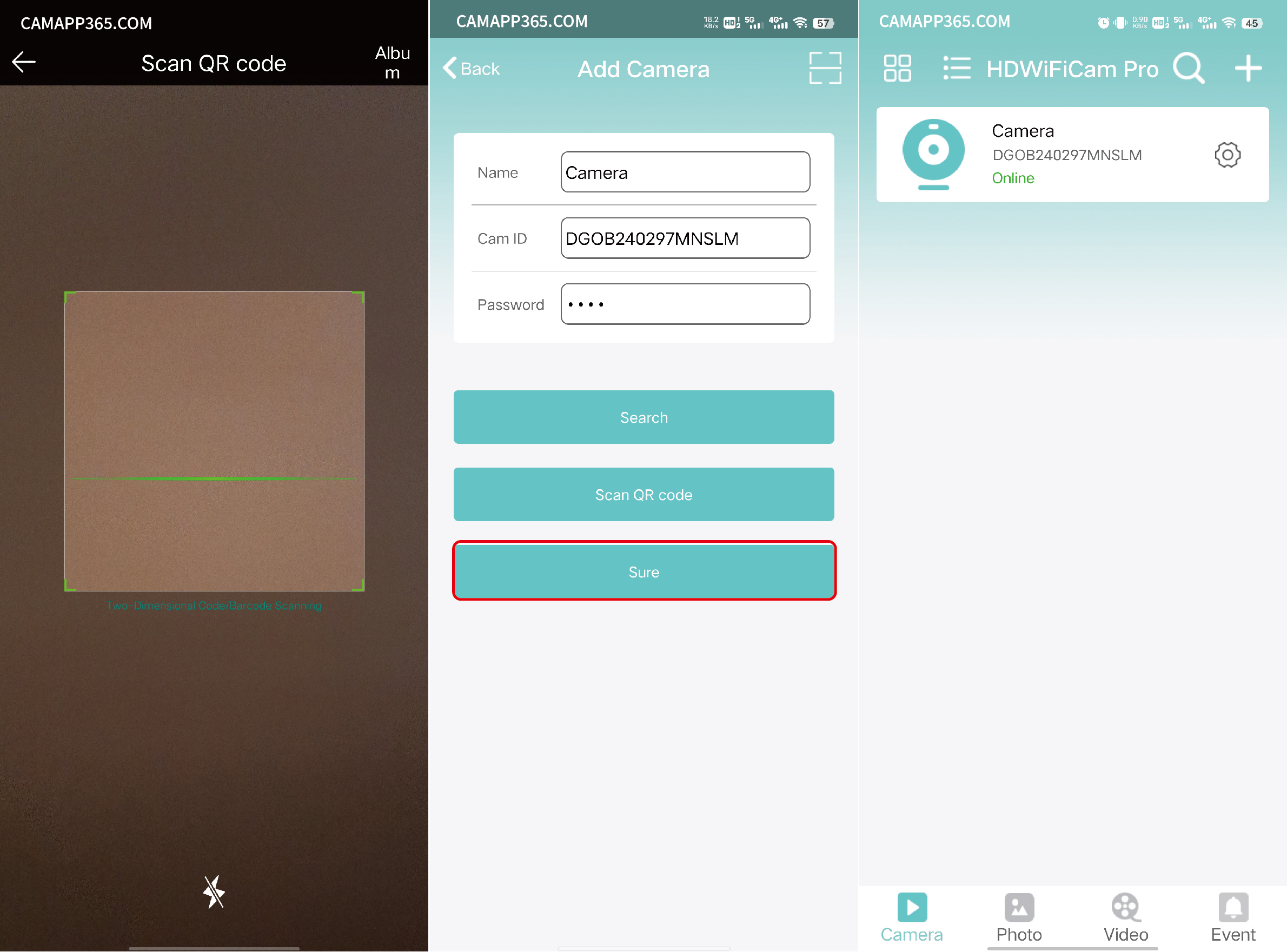 Share Camera - Remote mode