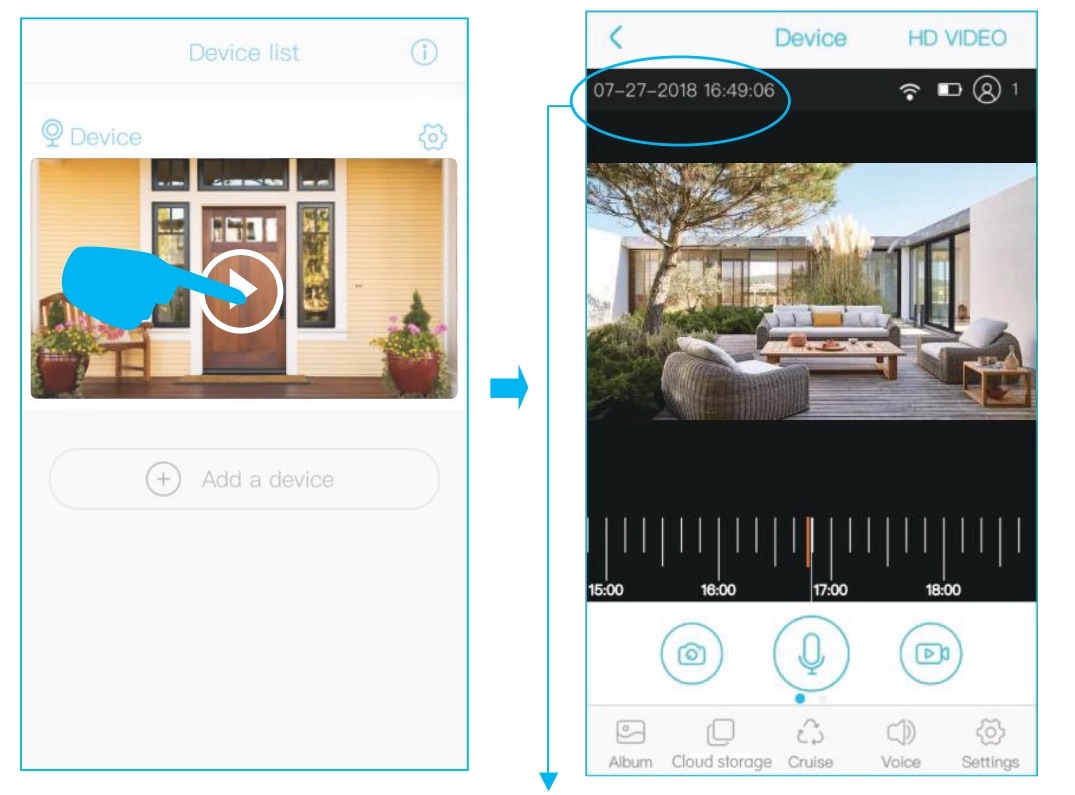 Ubell App interface description