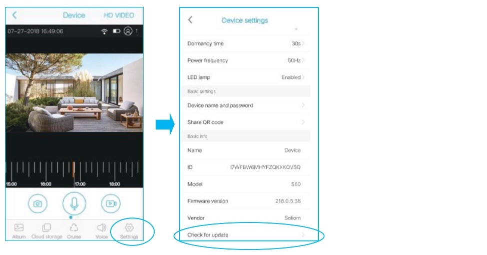 Ubell Camera Name and Password