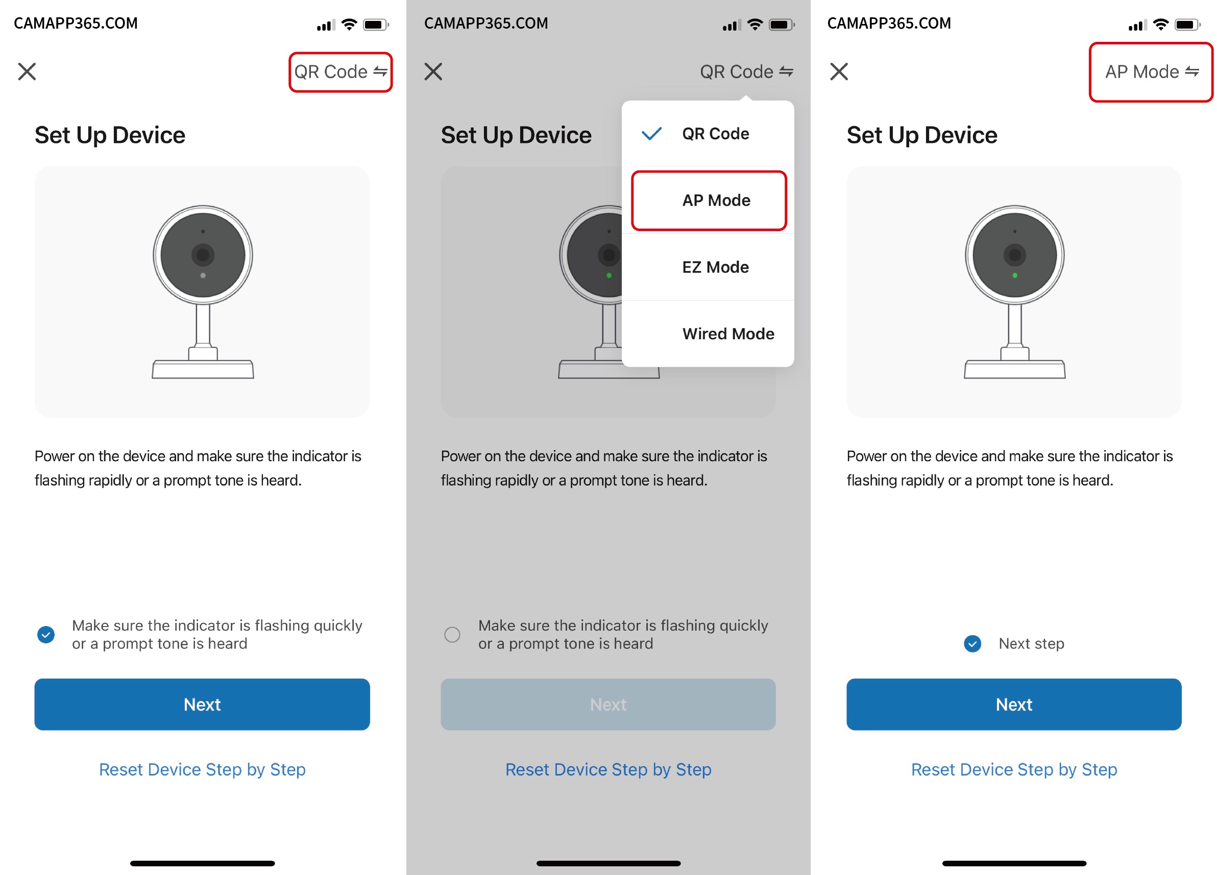 AP Mode connect - LaView Camera Setup Manual