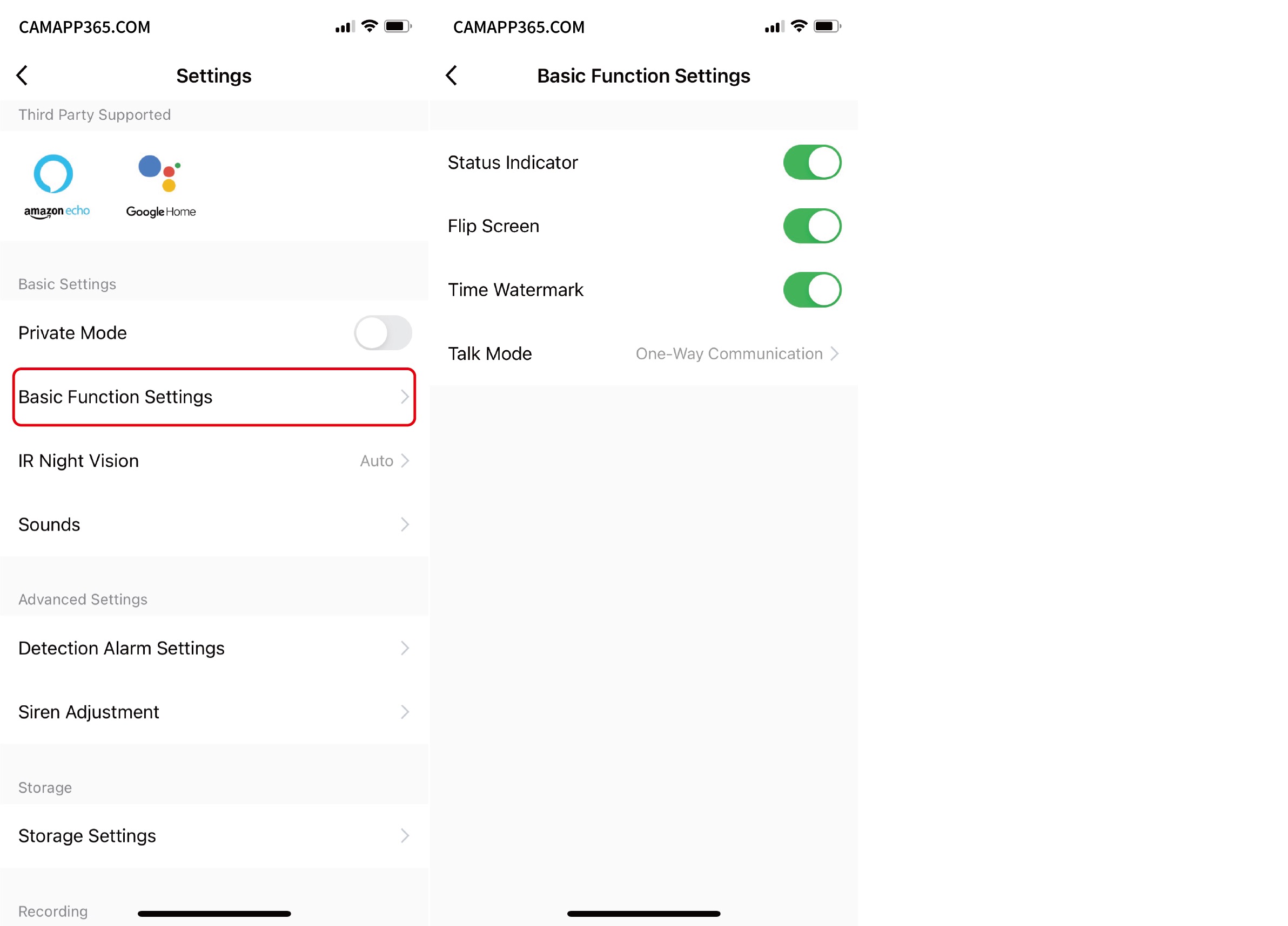 Basic Function Settings - LaView Camera Setup Manual